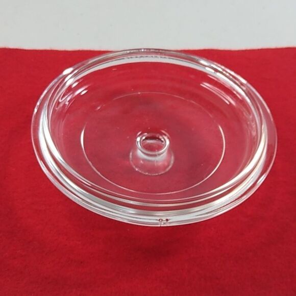 Pyrex 16 Clear Glass Cover 81C w/ Knob and one ring Cottagecore Grandmacore - Picture 4 of 5